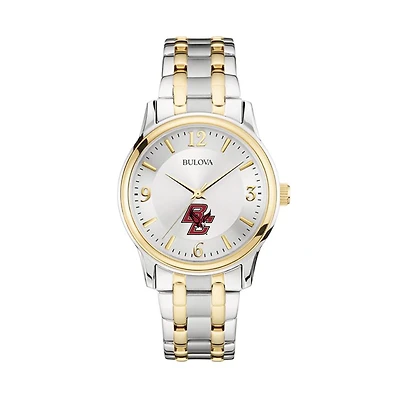 Bulova Silver/Gold Boston College Eagles Classic Two-Tone Round Watch
