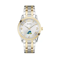 Bulova Silver/Gold Delaware Fightin' Blue Hens Classic Two-Tone Round Watch