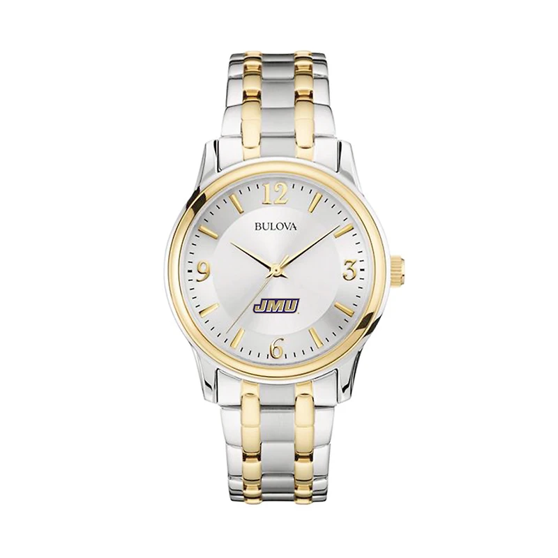 Bulova Silver/Gold James Madison Dukes Classic Two-Tone Round Watch