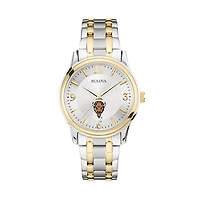 Bulova Silver/Gold Marshall Thundering Herd Classic Two-Tone Round Watch