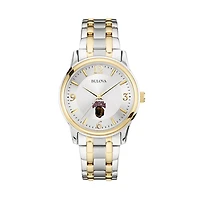 Bulova Silver/Gold Montana Grizzlies Classic Two-Tone Round Watch