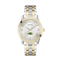 Bulova Silver/Gold NDSU Bison Classic Two-Tone Round Watch