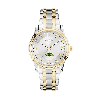 Bulova Silver/Gold NDSU Bison Classic Two-Tone Round Watch