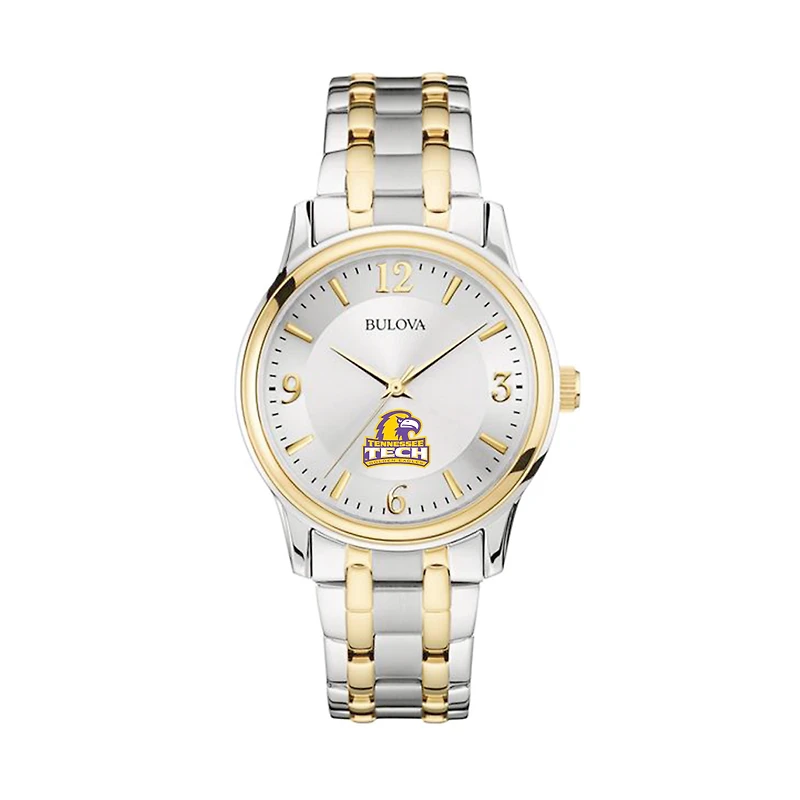 Bulova Silver/Gold Tennessee Tech Golden Eagles Classic Two-Tone Round Watch