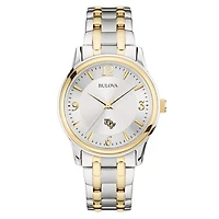 Bulova Silver/Gold UCF Knights Classic Two-Tone Round Watch
