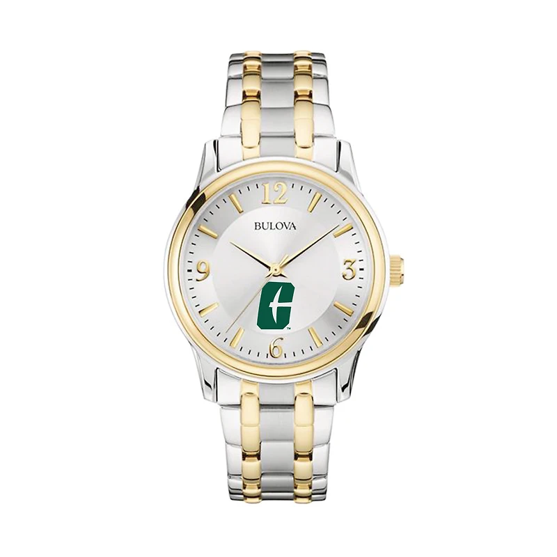 Bulova Silver/Gold Charlotte 49ers Classic Two-Tone Round Watch