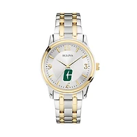 Bulova Silver/Gold Charlotte 49ers Classic Two-Tone Round Watch
