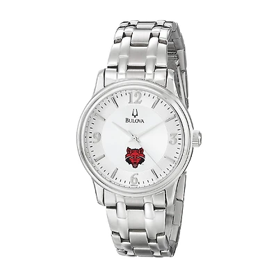 Men's Bulova  Silver Arkansas State Red Wolves