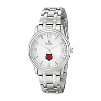 Men's Bulova  Silver Arkansas State Red Wolves