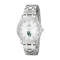 Men's Bulova  Silver Baylor Bears
