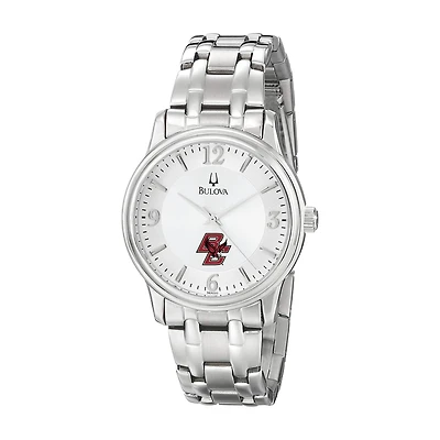 Men's Bulova  Silver Boston College Eagles