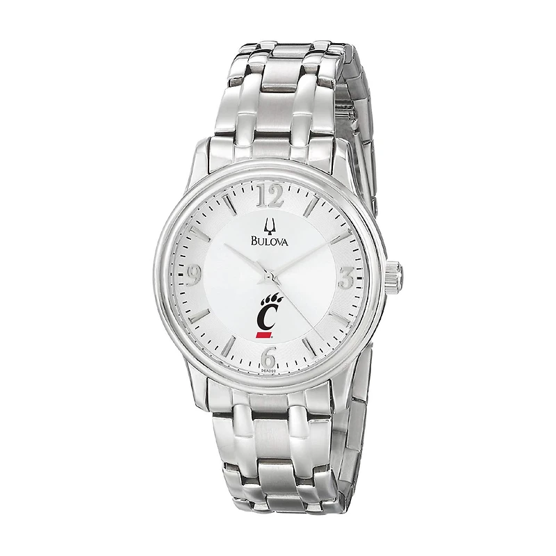 Men's Bulova Silver Cincinnati Bearcats