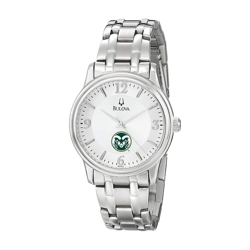 Men's Bulova Silver Colorado State Rams