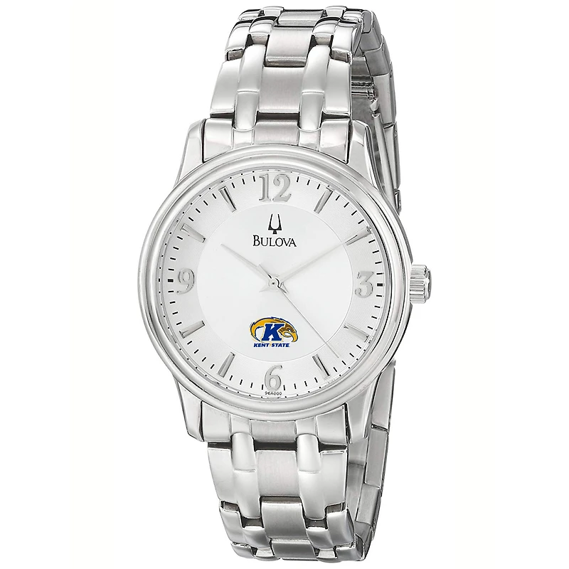 Men's Bulova  Silver Kent State Golden Flashes