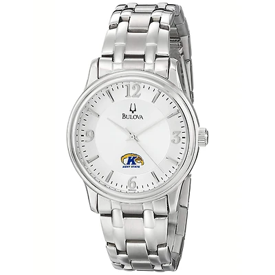 Men's Bulova  Silver Kent State Golden Flashes