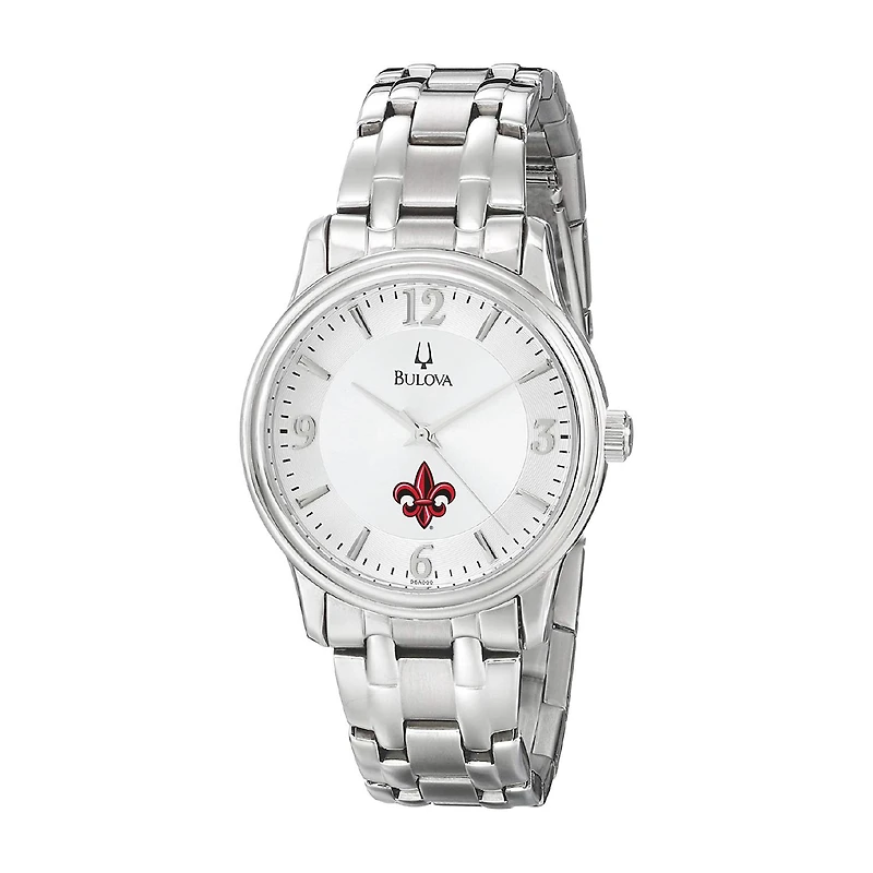 Men's Bulova  Silver Louisiana Ragin' Cajuns