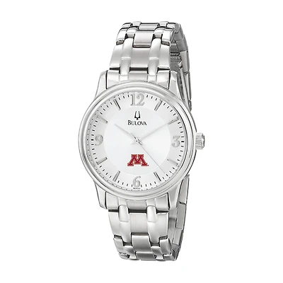 Men's Bulova  Silver Minnesota Golden Gophers