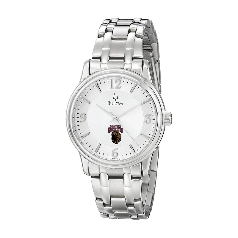 Men's Bulova Silver Montana Grizzlies