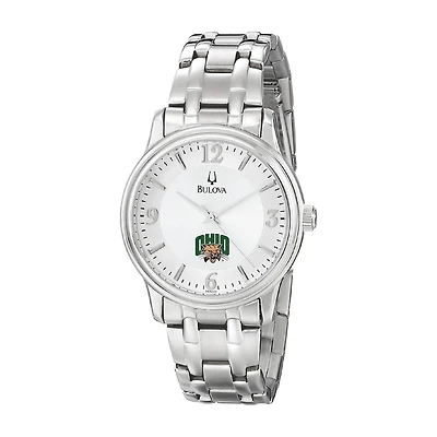 Men's Bulova  Silver Ohio Bobcats