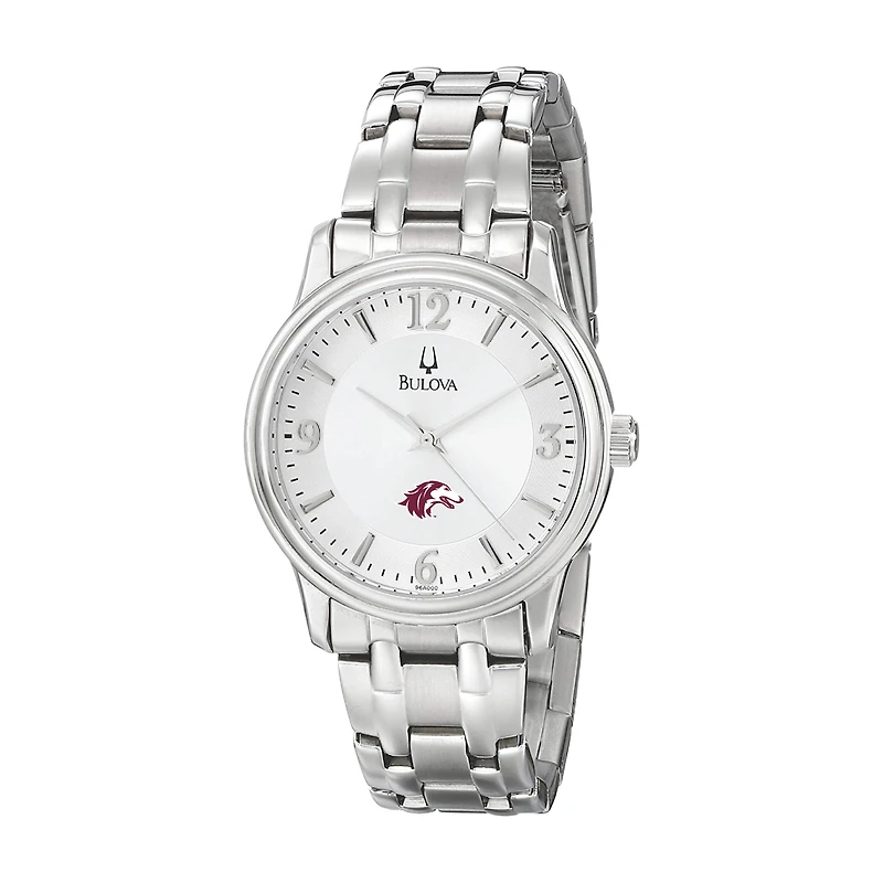 Men's Bulova Silver Southern Illinois Salukis
