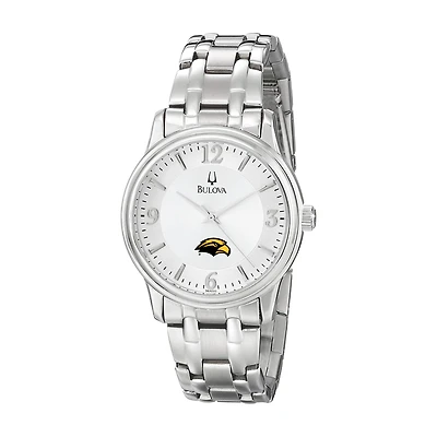 Men's Bulova  Silver Southern Miss Golden Eagles