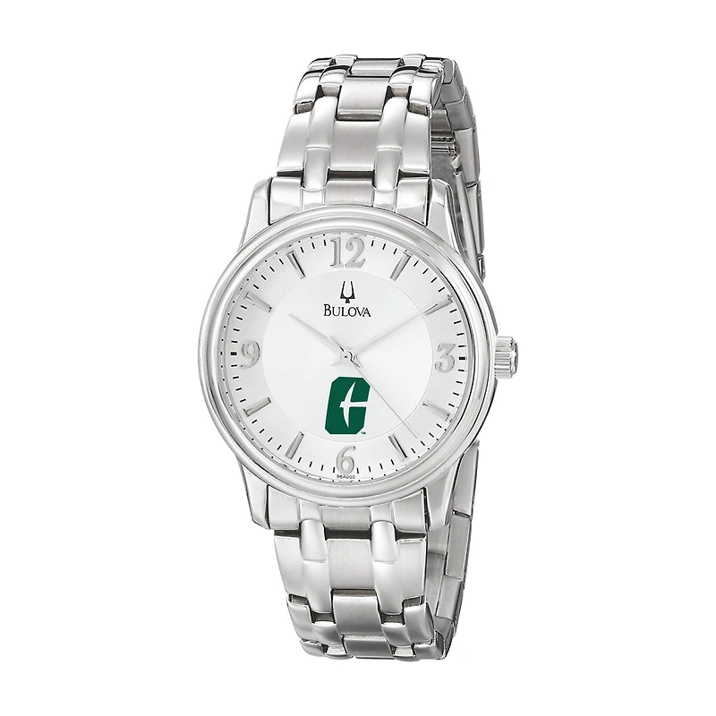 Men's Bulova Silver Charlotte 49ers
