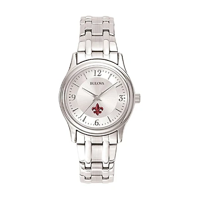 Women's Silver Louisiana Ragin' Cajuns Stainless Steel Quartz Watch