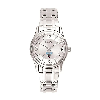 Women's Silver Maine Black Bears Stainless Steel Quartz Watch