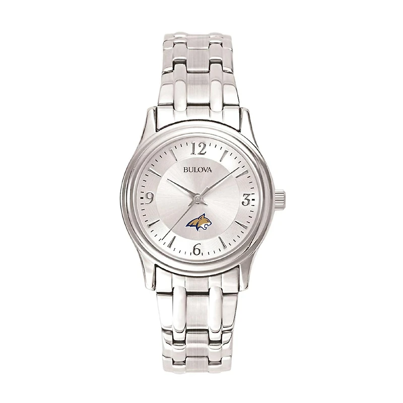 Women's Silver Montana State Bobcats Stainless Steel Quartz Watch