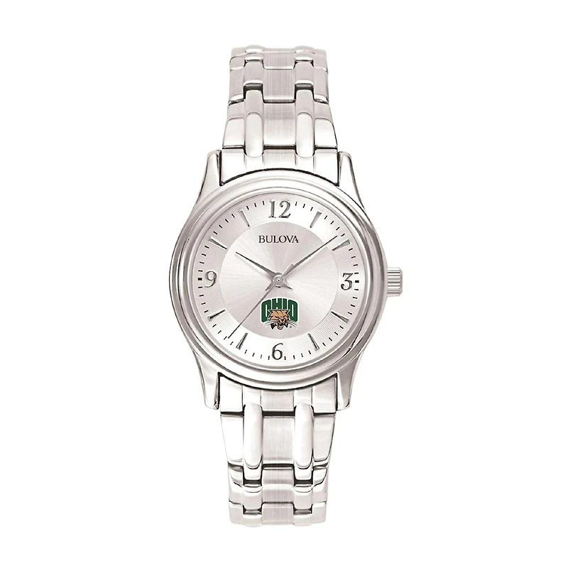 Women's Silver Ohio Bobcats Stainless Steel Quartz Watch