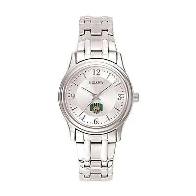 Women's Silver Ohio Bobcats Stainless Steel Quartz Watch