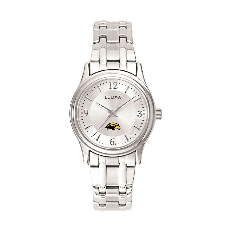 Women's Silver Southern Miss Golden Eagles Stainless Steel Quartz Watch