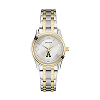 Women's Bulova Silver/Gold Appalachian State Mountaineers Classic Two-Tone Round Watch