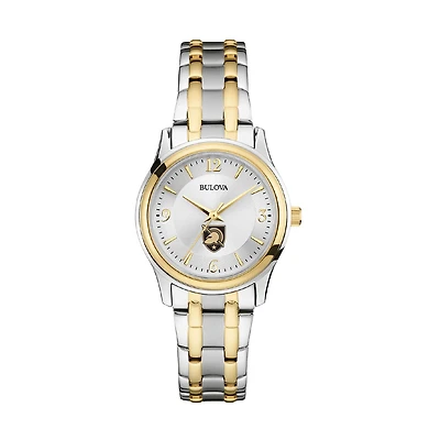 Women's Bulova Silver/Gold Army Black Knights Classic Two-Tone Round Watch