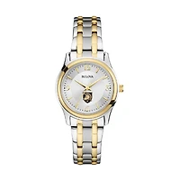 Women's Bulova Silver/Gold Army Black Knights Classic Two-Tone Round Watch