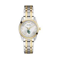Women's Bulova Silver/Gold Baylor Bears Classic Two-Tone Round Watch