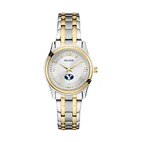 Women's Bulova Silver/Gold BYU Cougars Classic Two-Tone Round Watch