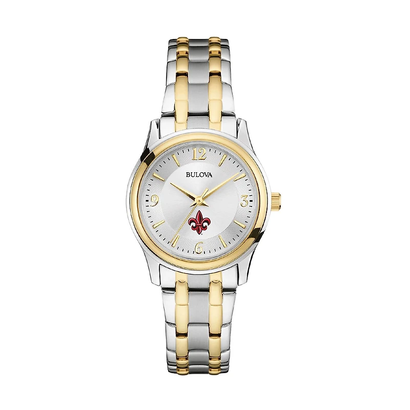 Women's Bulova Silver/Gold Louisiana Ragin' Cajuns Classic Two-Tone Round Watch