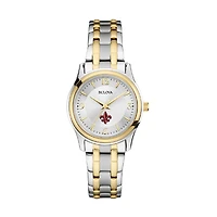 Women's Bulova Silver/Gold Louisiana Ragin' Cajuns Classic Two-Tone Round Watch
