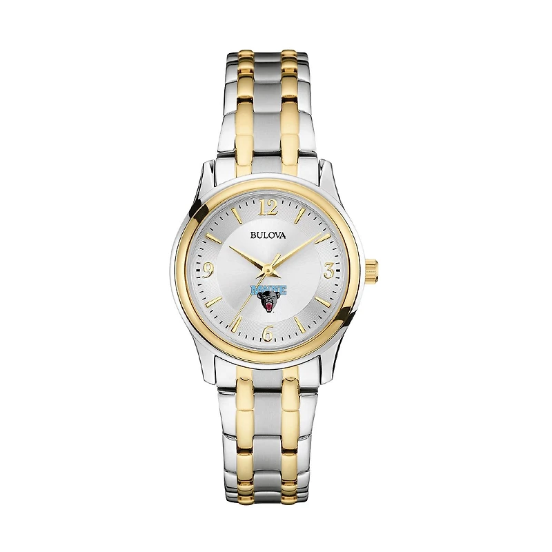 Women's Bulova Silver/Gold Maine Black Bears Classic Two-Tone Round Watch