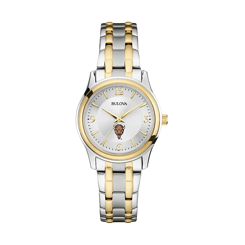 Women's Bulova Silver/Gold Marshall Thundering Herd Classic Two-Tone Round Watch