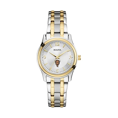Women's Bulova Silver/Gold Marshall Thundering Herd Classic Two-Tone Round Watch