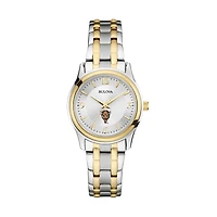 Women's Bulova Silver/Gold Marshall Thundering Herd Classic Two-Tone Round Watch