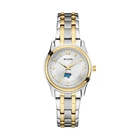 Women's Bulova Silver/Gold MTSU Blue Raiders Classic Two-Tone Round Watch