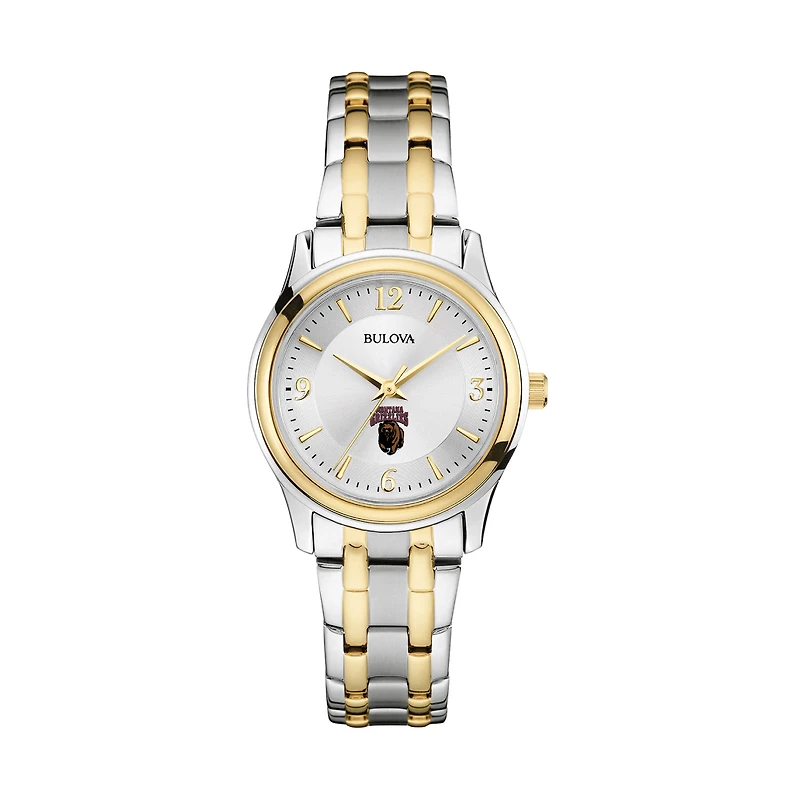 Women's Bulova Silver/Gold Montana Grizzlies Classic Two-Tone Round Watch