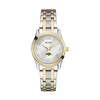 Women's Bulova Silver/Gold NDSU Bison Classic Two-Tone Round Watch