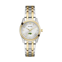Women's Bulova Silver/Gold NDSU Bison Classic Two-Tone Round Watch