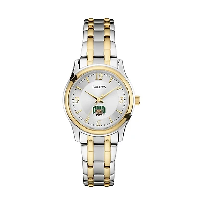 Women's Bulova Silver/Gold Ohio Bobcats Classic Two-Tone Round Watch