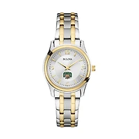Women's Bulova Silver/Gold Ohio Bobcats Classic Two-Tone Round Watch