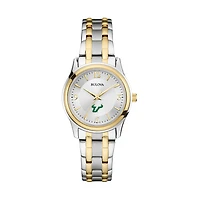 Women's Bulova Silver/Gold South Florida Bulls Classic Two-Tone Round Watch